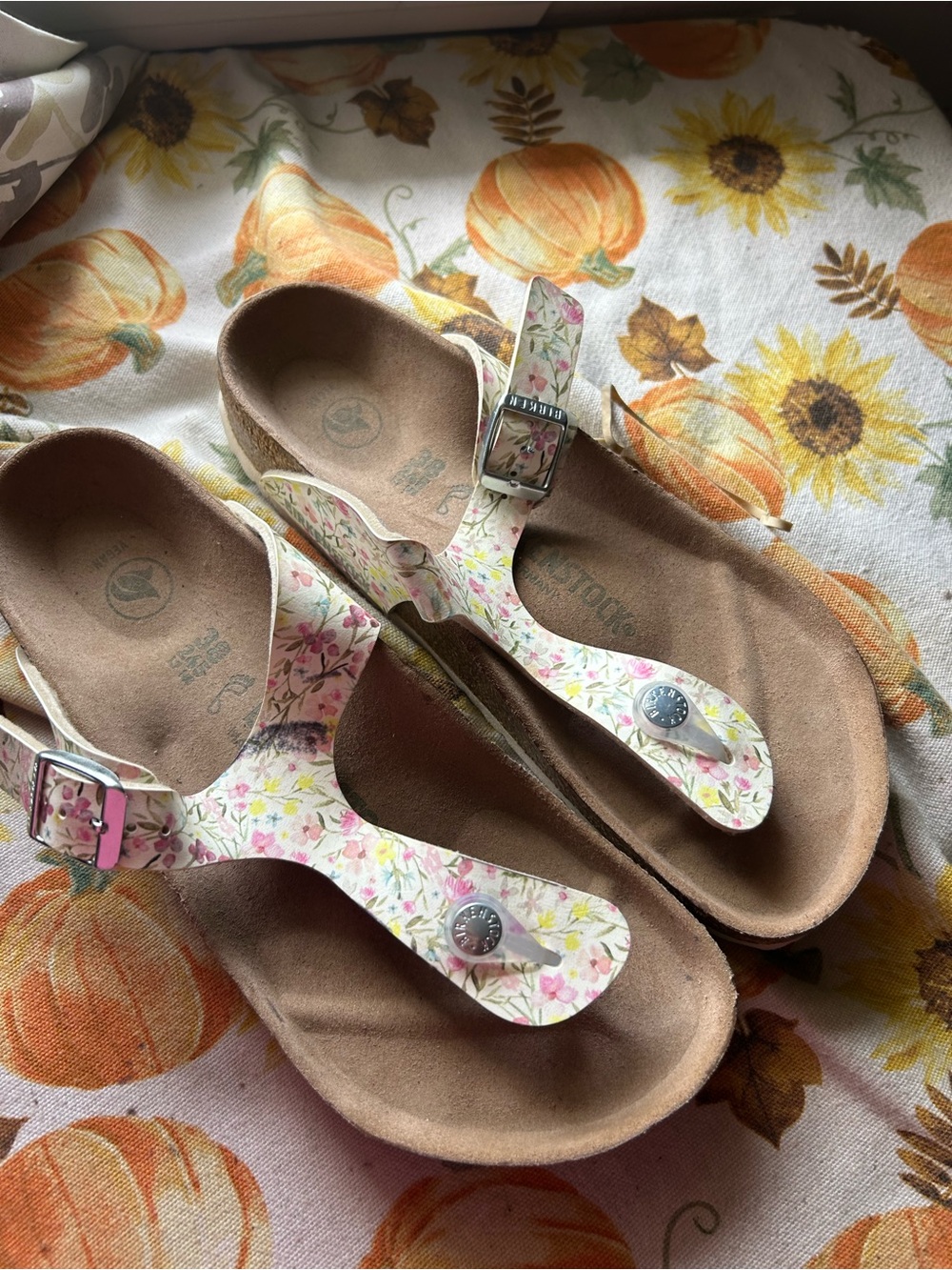 Floral Birkenstocks size 38